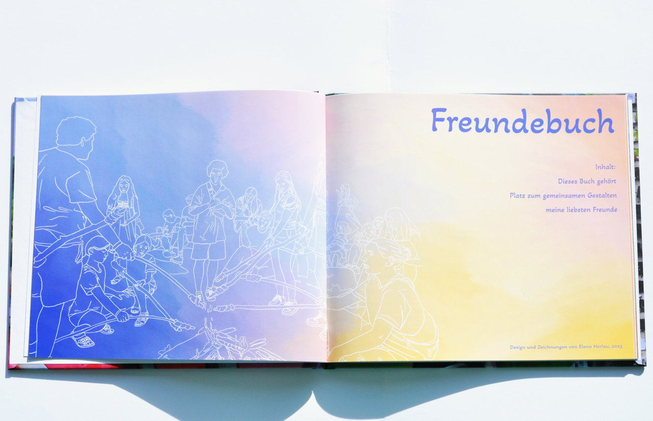 Freundebuch, Seite